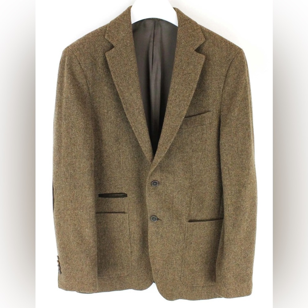 Massimo Dutti Tweed Heringbone Jacket 38R